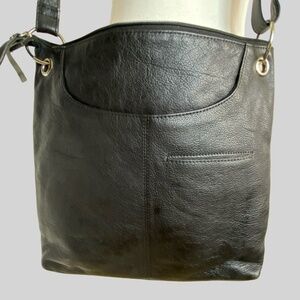 Great American Leather Works Black Crossbody Casual Bag